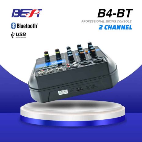 903B4BT-C เครื่องผสมเสียง B4-BT คอนโซล 2 ช่องทาง พร้อม Bluetooth และ USB.