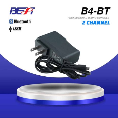 903B4BT-D เครื่องผสมเสียง B4-BT 2 ช่อง พร้อมบลูทูธและ USB สำหรับงานมืออาชีพ.